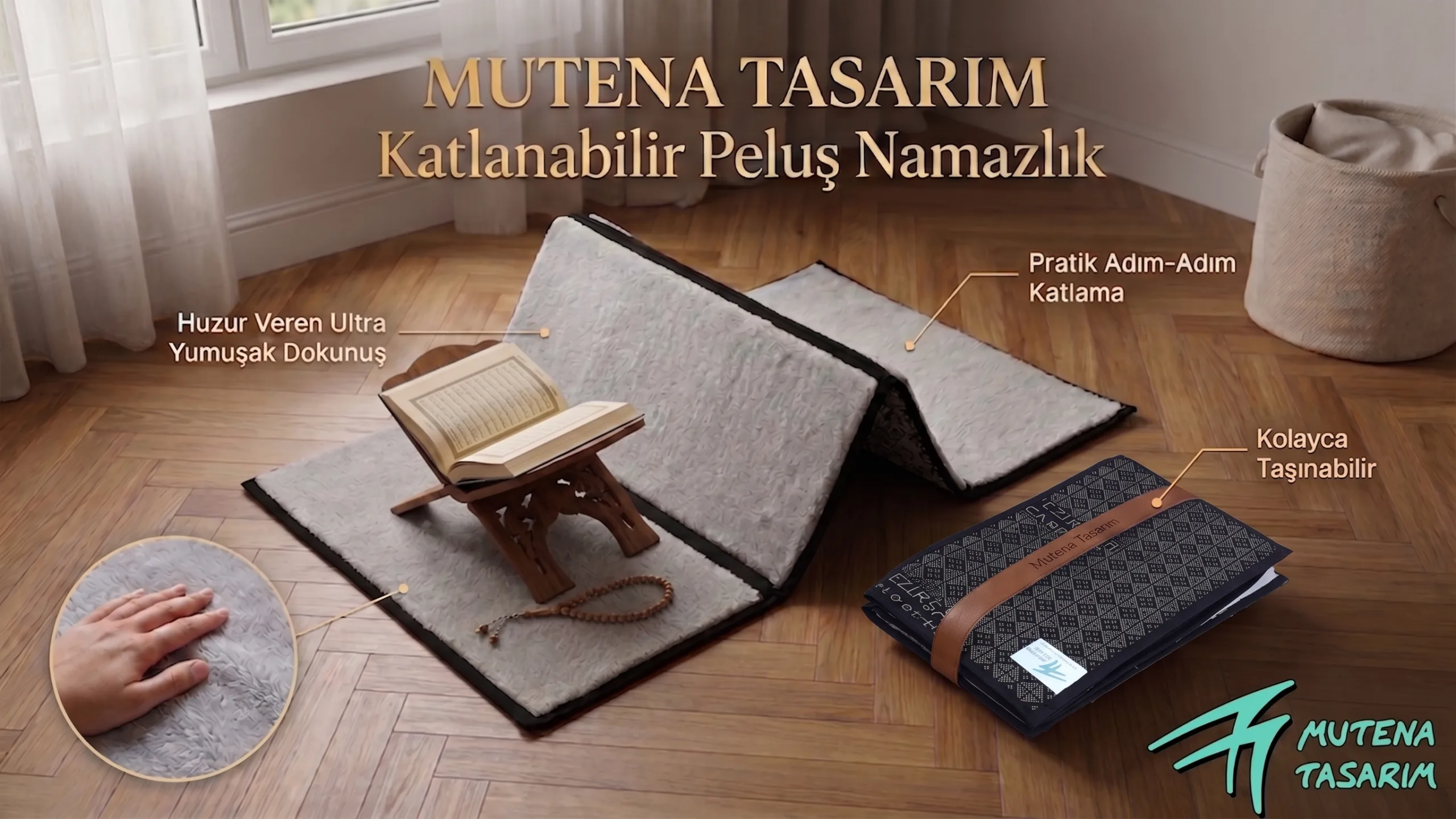 Katlanabilir Halı Namazlık (patentli Ürün) Ekstra Yumuşaklık-Lüks Grup